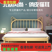 香港欧式铁艺床儿童单人床双人床网红ins风公主床现代简约公