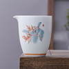 茶海公道杯盖碗三件套陶瓷影青月牙山水白瓷高端分茶器精致茶具套