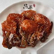 丹东特产韩式辣酱蟹块生食梭子蟹呛蟹腌蟹飞蟹东港生拌即食海鲜
