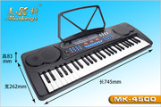 元旦儿童家用美科电子琴49键儿童初学成人教学MK4500U盘MP3功能
