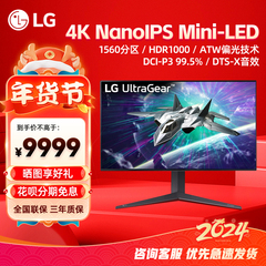 LG 27GR95UM 27寸显示器Mini-LED屏NanoIPS电竞游戏4k160Hz电脑屏