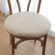 小沙卷椅垫纯羊毛坐垫羊毛沙发垫地毯餐椅垫卷毛皮毛圆形垫方垫毯