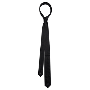 gleerainbow黑色真丝，经典超细窄版百搭造型，领带无性别