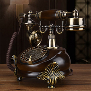 定制欧式仿古电话机座机家用复古电话机创意转盘时尚电话老式无线