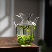 仿宋玻璃壶宋壶泡绿茶专用茶具，一人小茶壶执壶家用泡茶器茶杯套装