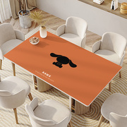 pvc餐桌台布防水防油防烫桌布ins风潮牌皮革桌垫长方形免洗茶几垫