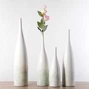 现代陶瓷花瓶摆件简约客厅样板房北欧软装家居大小花器干花