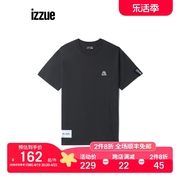 izzue男装圆领短袖T恤2023夏季个性酷感图案印花1157U3K