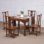 红木方桌鸡翅木八仙桌，实木中式明清仿古正方形餐桌椅组合小户型