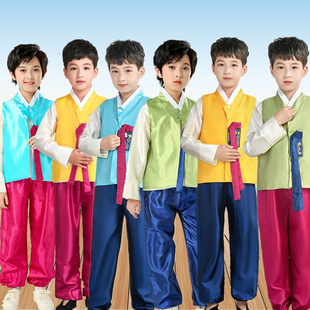 男童朝鲜服少数民族朝鲜族民族，服中小学生演出服幼儿表演服