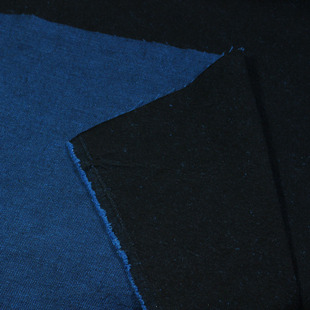 纯棉色织秋冬质斜纹，粗洗加厚瓦酵素布料水品蓝色，面料风衣支高家娜