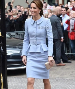 凯特王妃同款套裙春时尚清新白领通勤ol职业，套装平常也能穿显瘦