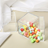 方形糖果盒塑料空心，透明首饰盒创意喜糖盒，diy手工四方小盒子