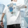 hiphop嘻哈街头短袖T恤男潮牌设计感卡通印花情侣宽松上衣体恤