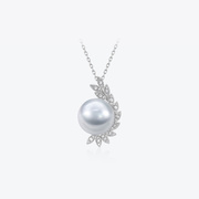 meluxe美奈18k金南洋(金南洋)澳白珍珠，吊坠大直径珍珠项链母亲节礼物