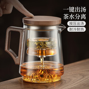 耐热玻璃内胆飘逸杯茶水分离泡茶壶2024家用茶具自动泡茶器
