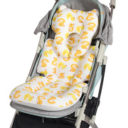 婴儿推车坐垫纯棉四季通用儿童推车棉垫防驼背高景观伞车睡篮垫子