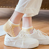 玻璃丝袜子女夏季薄款日系透明水晶袜短袜浅口船袜，丝袜棉底女款潮