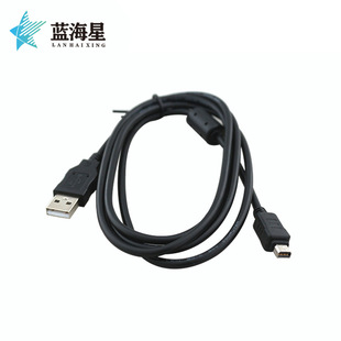 适用于奥林巴斯数码相机线 CB-USB5/USB6 12P USB 12针数据线