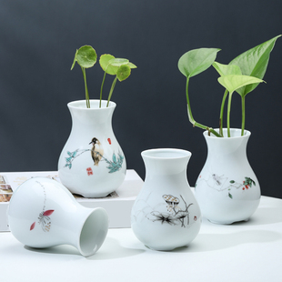 陶瓷水培小花瓶创意简约桌面，客厅家居装饰品水养，插花花器摆件