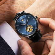 皮带手表男表潮流，亚马逊2021士全自动机械表，瑞士手表时尚