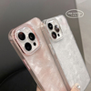 简约女款iphone15ProMax手机壳12透明闪粉13粉色小清新苹果14Pro软胶壳
