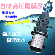12V小型增压泵大功率自吸抽水微型高压水泵家用增压直流隔膜