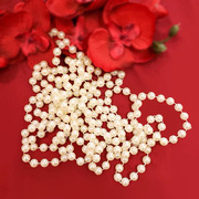 婚房布置仿真珍珠链条，婚礼派对订婚宴装饰串链连线珠子婚庆用品