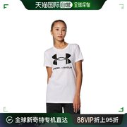 日本直邮UNDER ARMOUR(安德玛) 女士运动风格短袖T恤 速干透气 轻