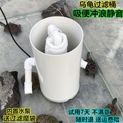 乌龟过滤器低水位，龟池龟箱内置水泵吸粪冲浪三合一鱼缸，净水过滤桶