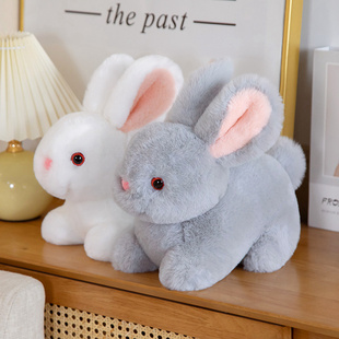 仿真小白兔毛绒玩具可爱兔子，玩偶安抚布偶娃娃女孩，抱着睡公仔儿童