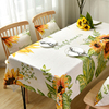 桌布向日葵田园美式餐桌，椅子套罩茶几桌布，布艺棉麻长方形防烫