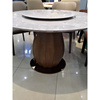 天然超晶石餐桌椅组合现代简约家用高端奢石饭桌大理石圆桌带