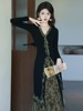 旗袍2024唐装女装中国风年轻款长袖连衣裙新中式国风套装