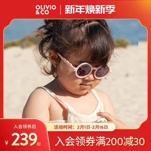 OLIVIOCO儿童墨镜宝宝护眼OO镜男女童太阳眼镜防紫外线防晒偏光镜
