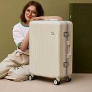 24寸铝框行李箱女耐用结实静音万向轮拉杆箱20寸学生皮箱子旅行箱