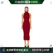 香港直邮潮奢 enza costa 女士 罗纹无袖高领针织连衣裙 WCKS5516