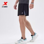特步短裤男裤五分运动裤2024夏季轻薄透气马拉松跑步裤子