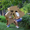 恐龙纸箱可穿戴幼儿园纸板手工diy儿童拼装变废为宝玩教具材料包