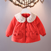 女宝宝冬装羽绒内胆1-2-3-4岁女童，轻薄保暖羽绒服婴儿羽绒外套潮