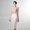越南小众品牌LYLIA 2023年秋季限定法式高端钉珠珠链薄纱吊带裙