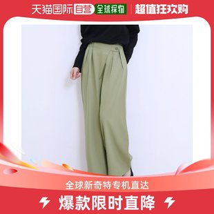 日本直邮Doux Belle 秋季宽裤女式秋季春季高腰裤下装长