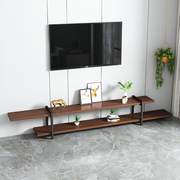 北欧现代实木电视柜茶几组合套装客厅现代简约小户型铁艺实木