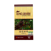 越南咖啡LAM DONG纯豆研磨猫屎咖啡粉500g(250gX2)礼盒装