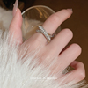 珍珠开口戒指女轻奢高级感时尚，指环小众设计2024个性手饰
