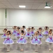 I六一儿童节目跳舞蓬蓬裙紫色亮片纱裙幼儿舞蹈服装演出服女童裙