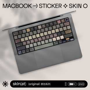 skinat适用于macbookairm2键盘，膜苹果电脑，键盘保护膜pro键盘贴