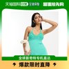 香港直邮潮奢asos女士，设计挂脖钩花迷你花朵，胸部蓝绿色连衣裙
