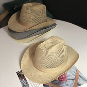 帽子男夏天旅游沙滩帽宽沿防晒太阳帽大沿男士，草帽户外遮阳帽礼帽