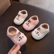 春秋婴儿鞋男女宝宝0-1岁鞋袜一体不掉跟软底休闲防滑学步鞋6
